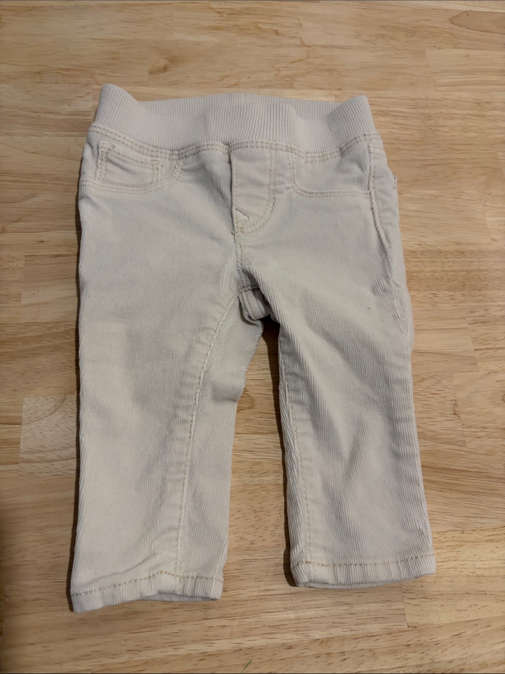 Baby Gap Cream Pull-On Corduroy Pants 3-6 Months